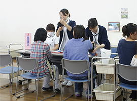 血圧・BMI測定など